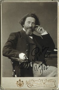 Portræt af kunstneren Ilya Repin 1844-1930 af Photo studio H. Rentz and F.