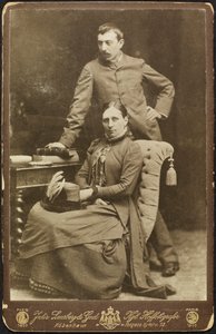 Portræt af Mette og Paul Gauguin, 1885. af Photo studio Julie Laurberg and Franziska