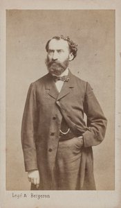 Portræt af komponisten Prosper Pascal 1825-1880, ca. 1875. af Photo studio Legé and Bergeron.