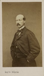 Portræt af komponisten Alexandre Batta 1816-1902, ca. 1880. af Photo studio Legé and Bergeron.