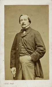 Portræt af pianisten og komponisten Félix Le Couppey 1811-1887. af Photo studio Legé and Bergeron.