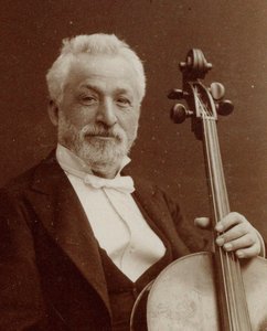 Portræt af komponisten og cellisten Gaetano Braga 1829-1907, ca. 1875.