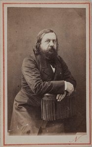 Portræt af digteren Théophile Gautier 1811-1872, 1872.