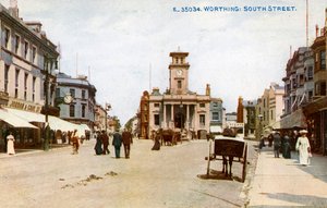 South Street, Worthing, Sussex, omkring 1900-tallet.