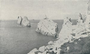 The Needles, 1910 af Photochrom Co Ltd of London