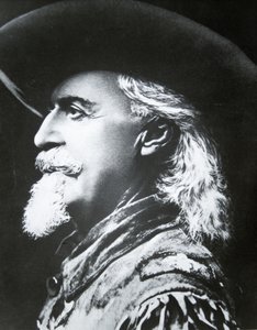 Buffalo Bill (1846-1917) (s/h-billede) af Photographer American