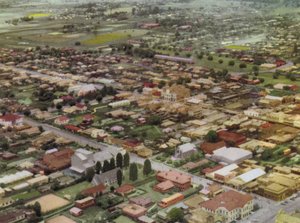 Queensland, Australien: Toowoomba fra luften (foto)