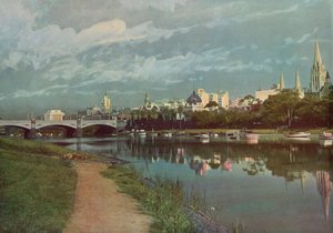 Byen Melbourne (farvefoto)