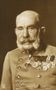 Emeror Franz Joseph I af Østrig (s/h-foto)