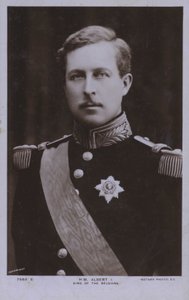 Albert I, konge af Belgien (s/h foto)