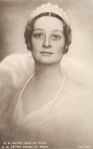Astrid af Sverige, dronning af belgierne, ægtefælle af Leopold III af Belgien (s/h foto)