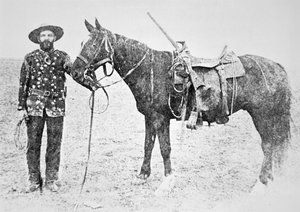 En Metis-spejder fra North-West Mounted Police (s/h foto)