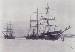 Canada: Sealing Steamers in the Ice (s/h-billede)