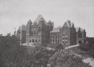 Parlamentsbygninger i Ontario-provinsen, Toronto (s/h-billede)