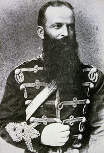 Alvorlige Gagnon fra North-West Mounted Police (s/h-billede)