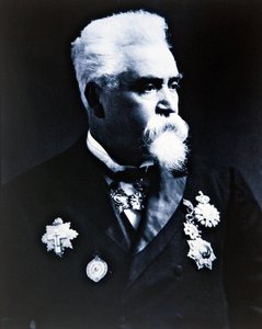 Sir Hiram Maxim (s/h foto) af Photographer English