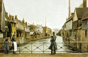 Somme-floden og Talencebroen, Abbeville, Frankrig