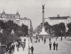 Belle-Alliance-Platz og Friedrich-Strasse (s/h-billede) af Photographer German