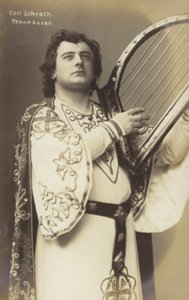 Carl Schroth, tysk operasanger som Tannhauser (s/h foto) af Photographer German