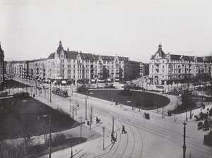 Charlottenburg, Savigny-Platz (s/h-billede) af Photographer German