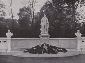 Monument over kejser Friedrich III (s/h foto) af Photographer German