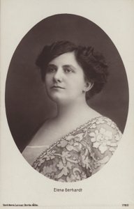 Elena Gerhardt, tysk operasangerinde (s/h foto) af Photographer German