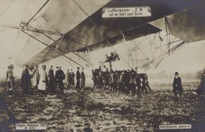 Flight of Zeppelin LZ III til Berlin af Photographer German