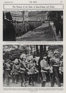 Begravelse af Alfred, hertug af Sachsen-Coburg og Gotha, anden søn af dronning Victoria og prins Albert, Coburg, Tyskland af Photographer German