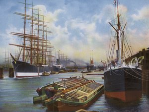 Hamborg: Hafenpartie (foto) af Photographer German