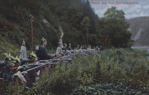 Den kejserlige tyske hær på manøvrer (foto) af Photographer German