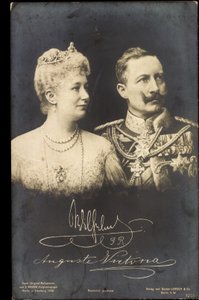 Kejser Wilhelm II, Auguste Viktoria, Liersch 1250 af Photographer German