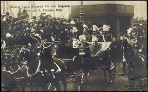 Kong Eduard VII mod England i Berlin, 9. februar 1909 af Photographer German