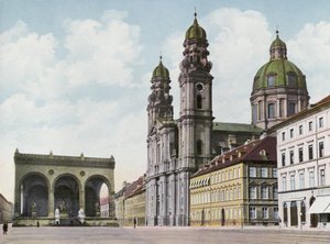 München/München: Theatinerkirche U Feldherrnhalle (foto) af Photographer German