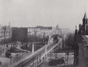 Nollendorfplatz, Station Der Hochbahn (s/h-billede) af Photographer German