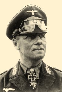 Portræt af general Erwin Rommel ca. 1942 (s/h-foto)