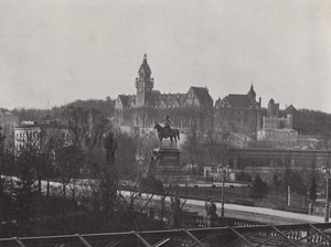 Potsdam, krigsskole og monument til kejser Wilhelm Des Grossen (s/h-foto) af Photographer German