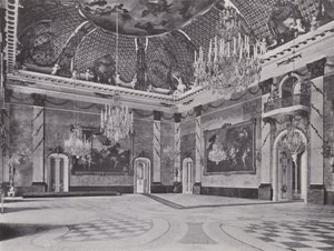 Potsdam, Neues Palais, Marble Hall (s/h foto) af Photographer German