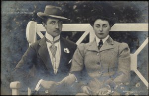 Prins og prinsesse August Wilhelm af Preussen af Photographer German