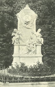Robert Schumann Memorial, Bonn, Tyskland (s/h-billede) af Photographer German