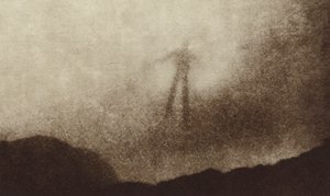 Spectre of the Brocken i Harzen i Tyskland, fotograferet for første gang (s/h foto) af Photographer German