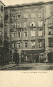 Wolfgang Amadeus Mozarts fødested, Salzburg (s/h foto) af Photographer German