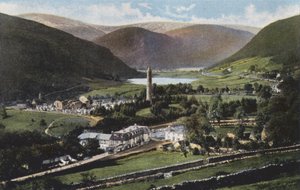 Irland: Glendalough, County Wicklow (farvet foto)