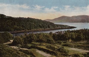 Sydirland: River Blackwater ved Kenmare, County Kerry (farvet foto) af Photographer Irish