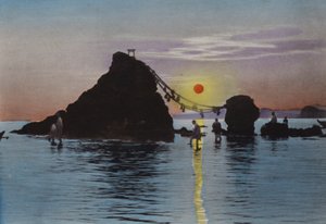 Japan, ca. 1912: Futamigaura, Ise (foto) af Photographer Japanese