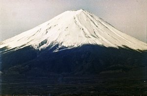 Fuji-bjerget, set fra Kawaguchi-søen (foto) af Photographer Japanese