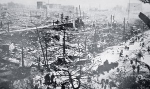 Tokyo efter Kanto jordskælvet af Photographer Japanese