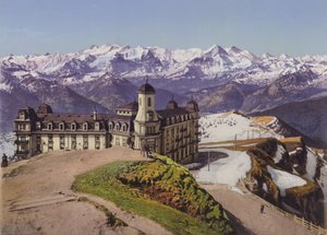 Rigikulm og de bernske alper (farvefoto)