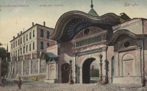 Sublime Porte, Konstantinopel (farvefoto) af Photographer Turkish