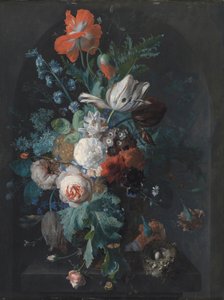 Vase med blomster af Jan van Huysum af Pictufy