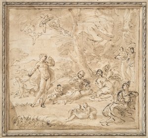 Apollo og Daphne af Pier Francesco Mola